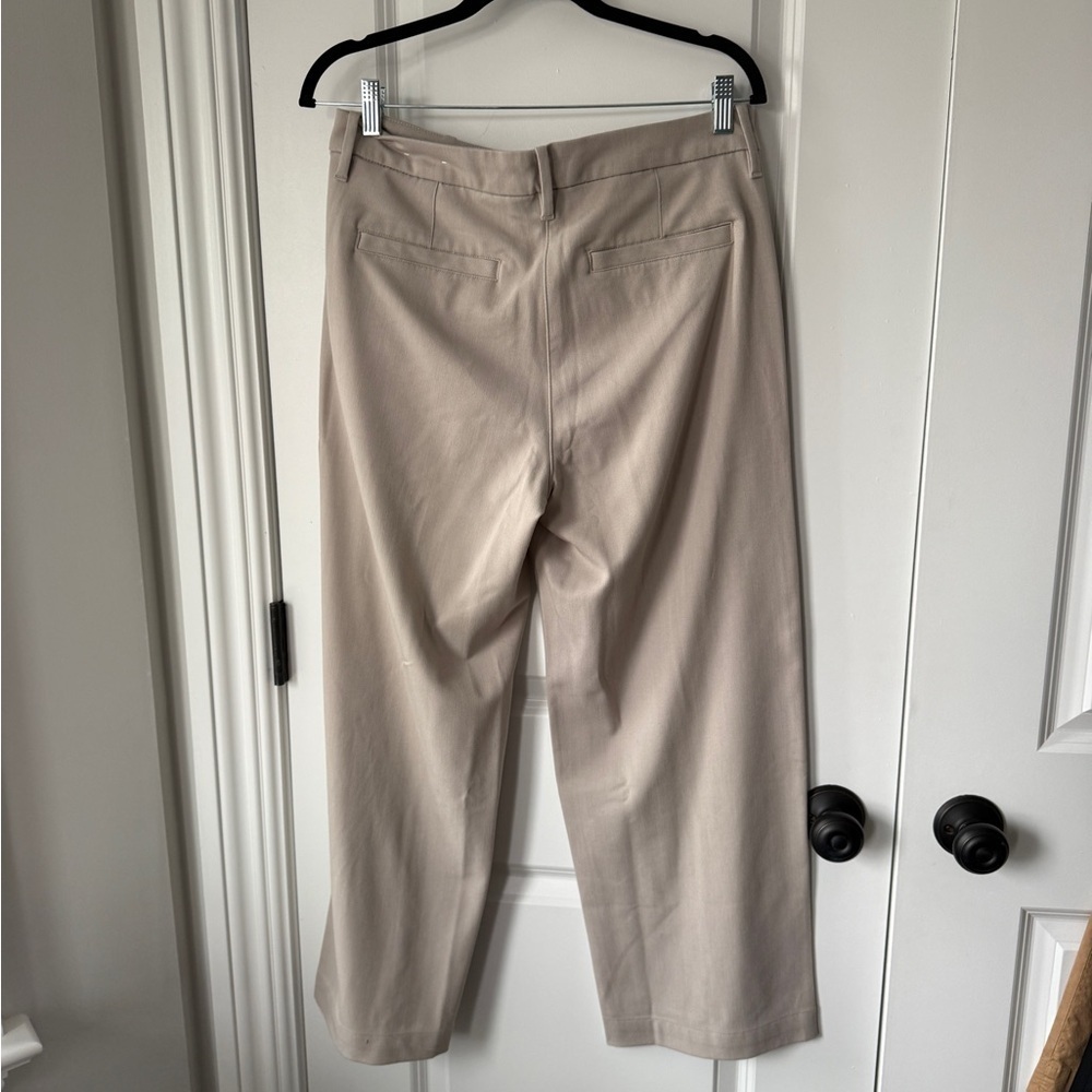 American Eagle Outfitters Cream stovepipe Trousers - Picture 3 of 6
